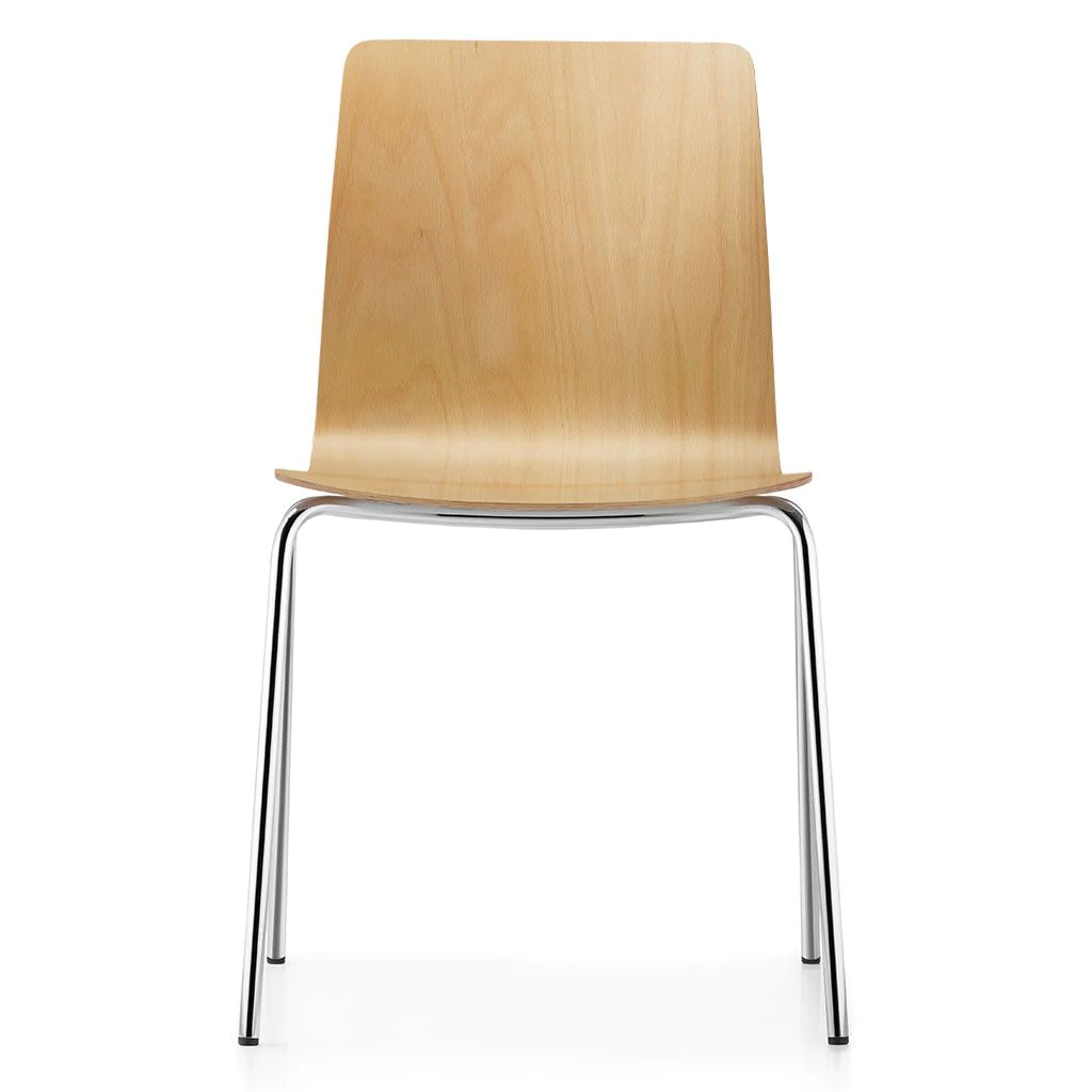 Konferenzstuhl Fiore Holzschale 4-Fuß - DAU-FI7520