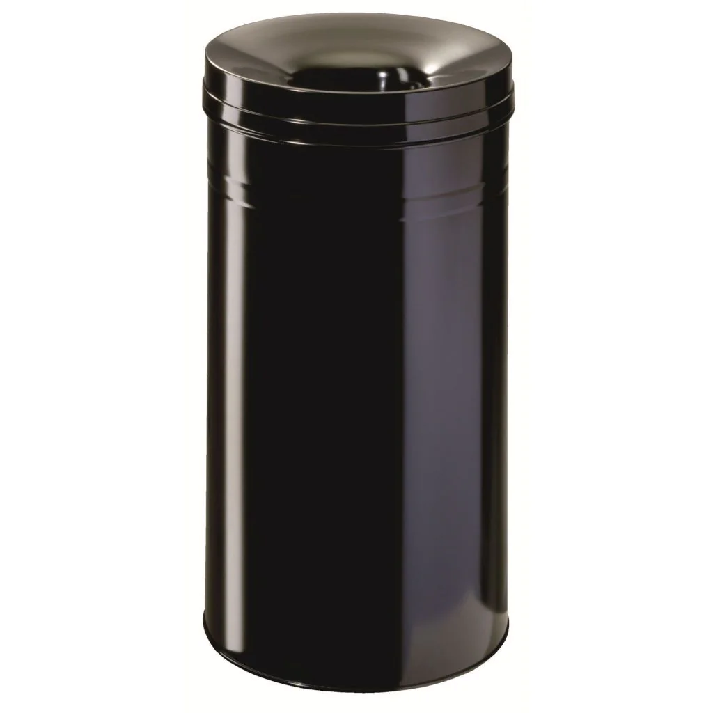 Papierkorb SAFE+ 60 l rund - Schwarz - DUR-332701