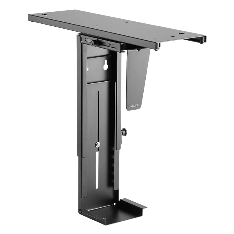 PC-Tower-Halterung bis 10 kg H 300–533 mm B 88–203 mm drehbar Schwarz von LogiLink - Produktbild 3 von 10
