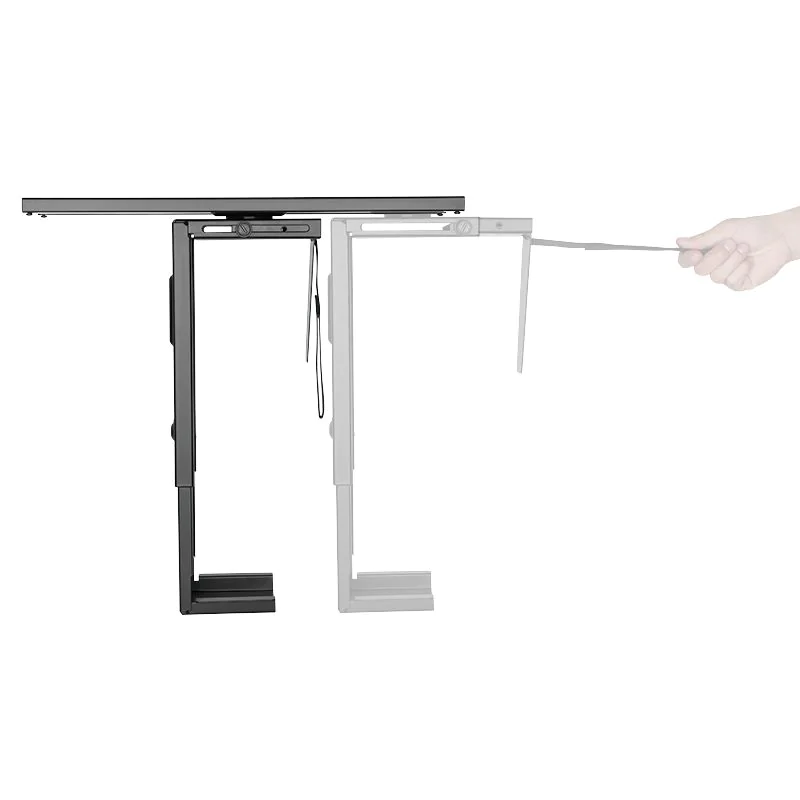 PC-Tower-Halterung bis 10 kg H 300–533 mm B 88–203 mm drehbar Schwarz von LogiLink - Produktbild 7 von 10
