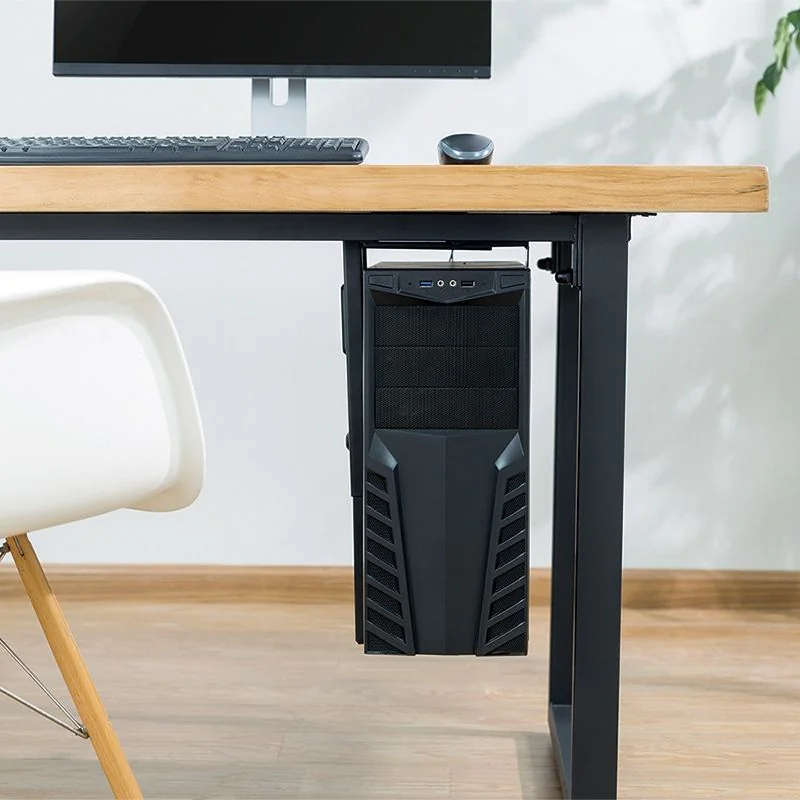 PC-Tower-Halterung bis 10 kg H 300–533 mm B 88–203 mm drehbar Untertisch-/Wandmontage Schwarz von LogiLink - Produktbild 9 von 13