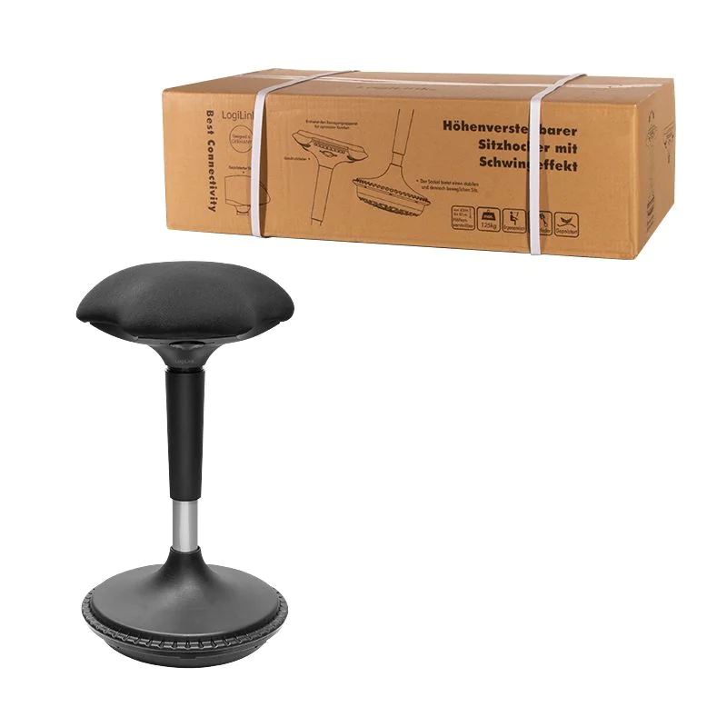 Bürohocker/Stehhilfe mit beweglicher Sitzfläche höhenverstellbar von LogiLink - Produktbild 7 von 7