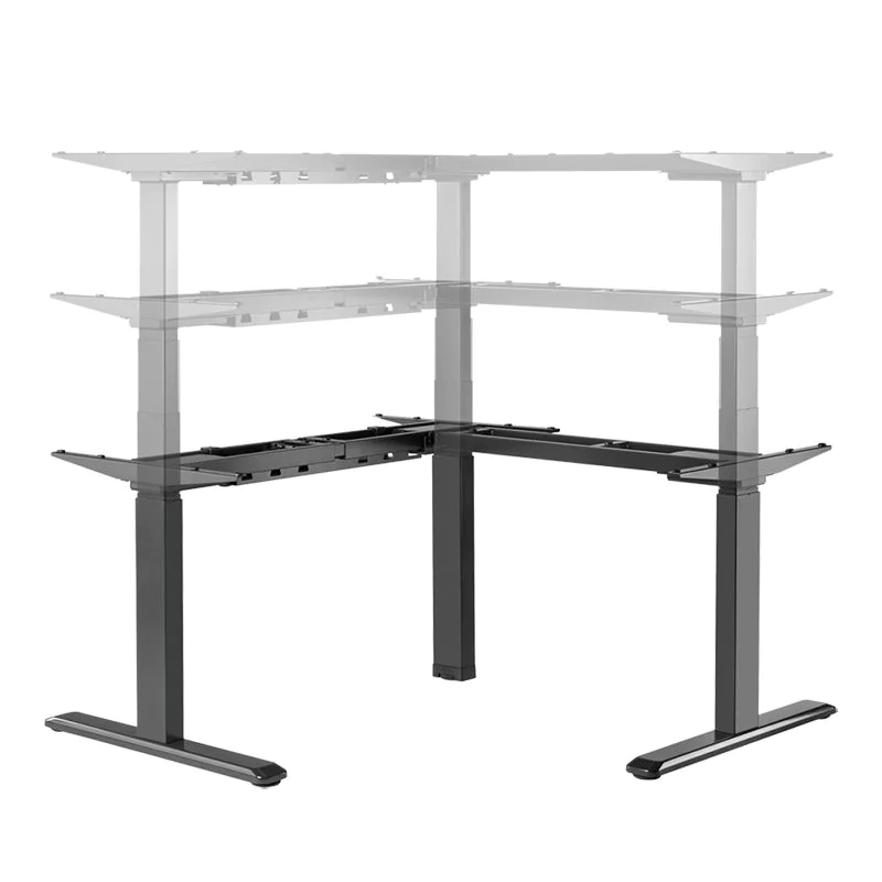 Elektrisch verstellbares Schreibtischgestell 3 Motoren 90° L-Form 620–1280 mm von LogiLink - Produktbild 15 von 18