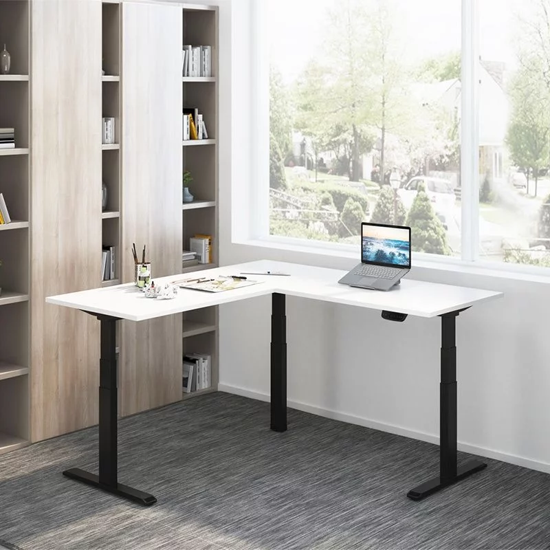 Elektrisch verstellbares Schreibtischgestell 3 Motoren 90° L-Form 620–1280 mm - TDI-EO0016