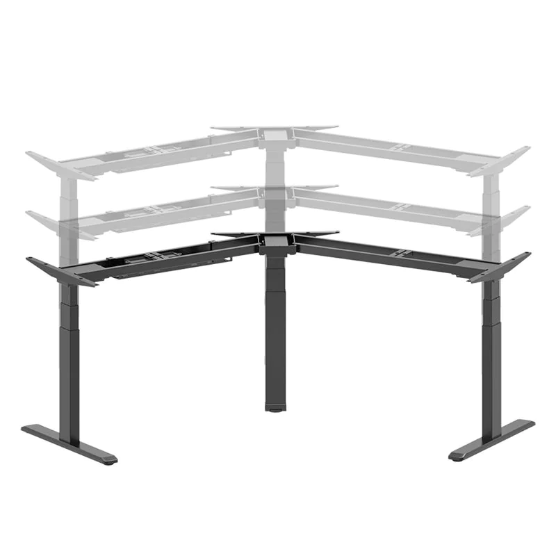 Elektrisch verstellbares Schreibtischgestell 3 Motoren 120° Design 620–1280 mm von LogiLink - Produktbild 12 von 17