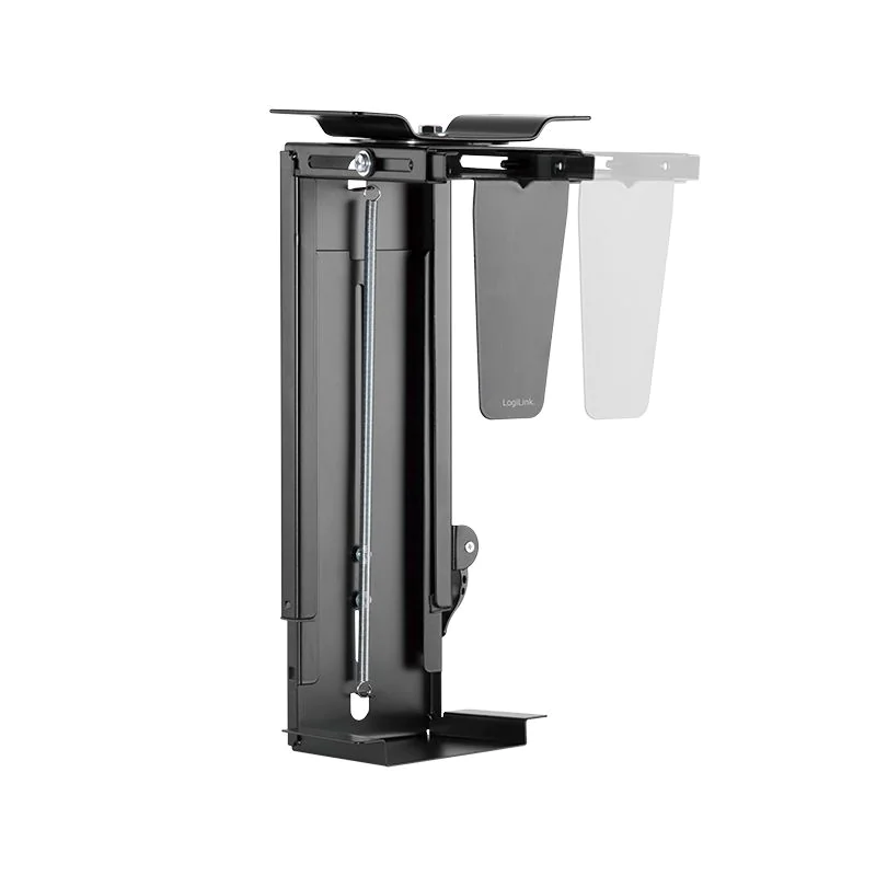 PC-Tower-Halterung bis 10 kg H 300–510 mm B 88–203 mm drehbar Untertischmontage Schwarz von LogiLink - Produktbild 12 von 19