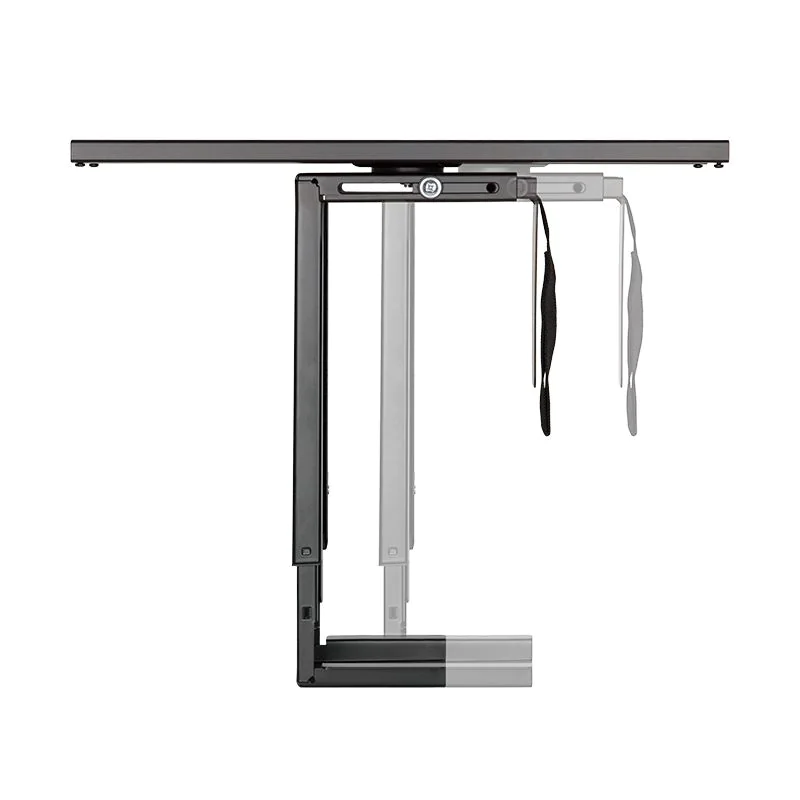 PC-Tower-Halterung bis 10 kg H 300–510 mm B 88–203 mm drehbar Untertischmontage Schwarz von LogiLink - Produktbild 3 von 9