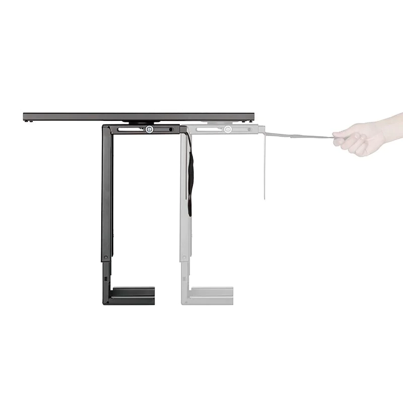 PC-Tower-Halterung bis 10 kg H 300–510 mm B 88–203 mm drehbar Untertischmontage Schwarz von LogiLink - Produktbild 6 von 9