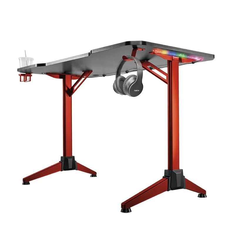 Gaming-Schreibtisch mit RGB-Beleuchtung von LogiLink - Produktbild 6 von 10