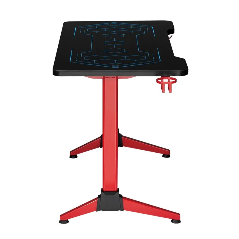 Gaming-Schreibtisch mit RGB-Beleuchtung Geo-Wabenmuster von LogiLink - Produktbild 4 von 10