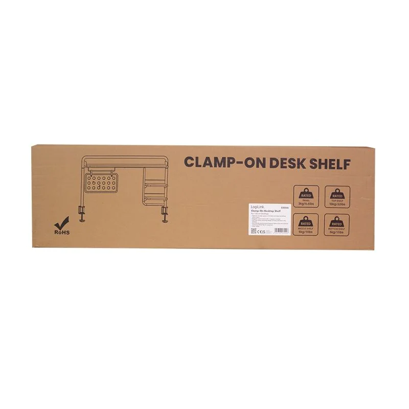 Schreibtischablage zum Klemmen 1161 x 218 x 757 mm weiß von LogiLink - Produktbild 7 von 8
