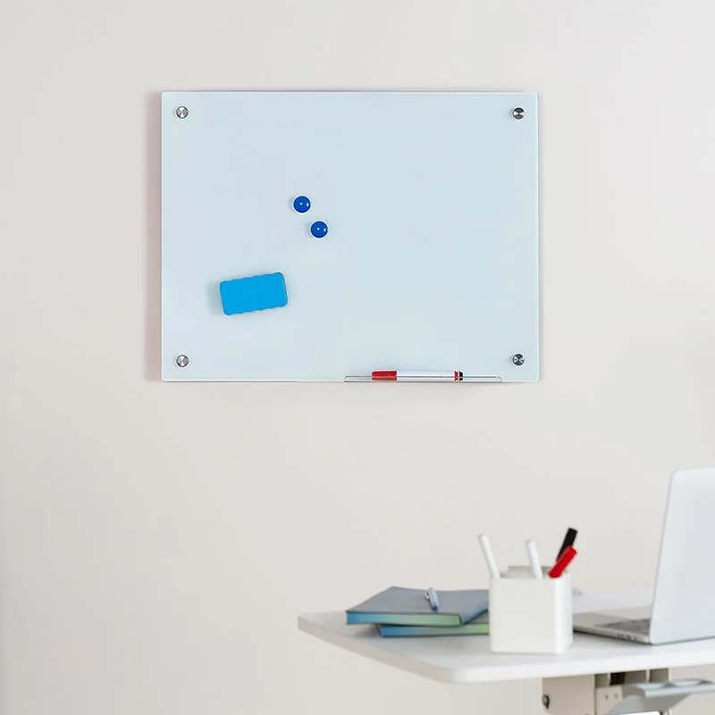 Glas-Whiteboard magnetisch Wandmontage 60x45 cm rahmenlos - TDI-EO0060