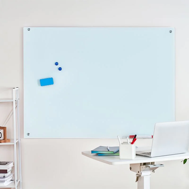 Glas-Whiteboard magnetisch Wandmontage 120x90 cm rahmenlos - TDI-EO0062