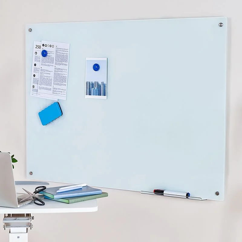 Glas-Whiteboard magnetisch Wandmontage 120x90 cm rahmenlos von LogiLink - Produktbild 5 von 5