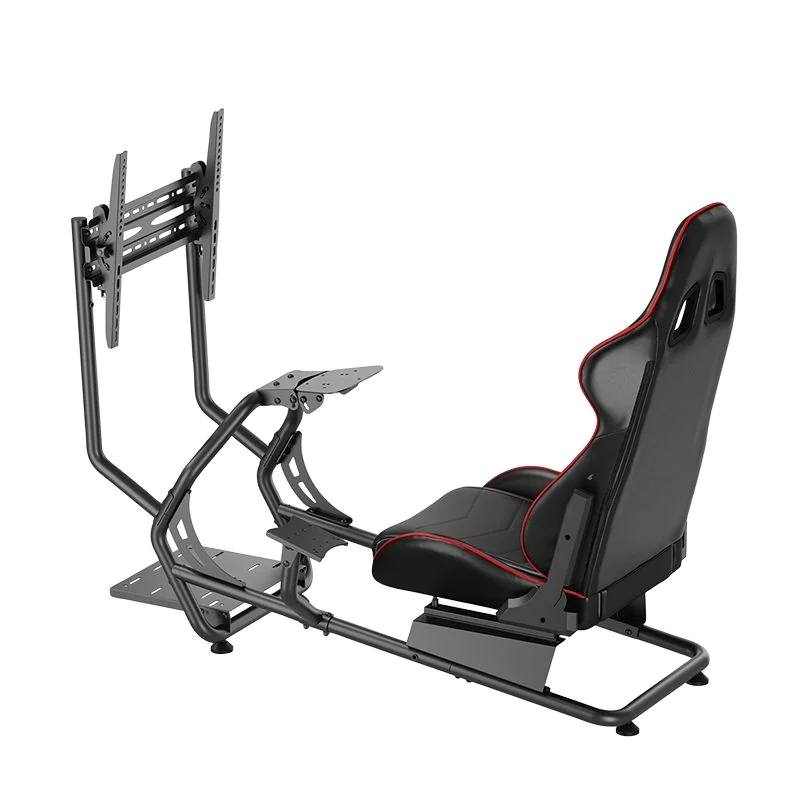 Racing-Simulator Cockpit mit Monitorhalterung für 32–50" schwarz von LogiLink - Produktbild 3 von 9
