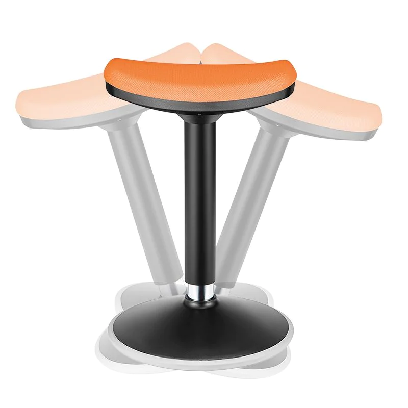 Sitz-/Steh-/Drehhocker höhenverstellbar 56–82 cm max. 136 kg schwarz/orange von LogiLink - Produktbild 3 von 9