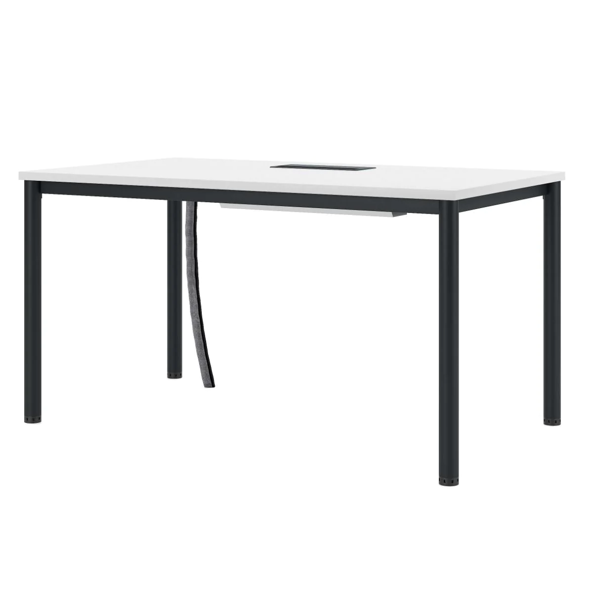 Schreibtisch E10 Rundrohr 4-Fuß mit Sichtschutz von Nowy Styl - Produktbild 6 von 7