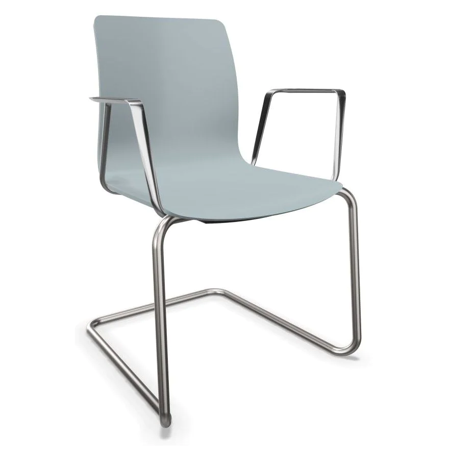 Konferenzstuhl Fiore Kunststoffschale Freischwinger - DAU-FI-7516