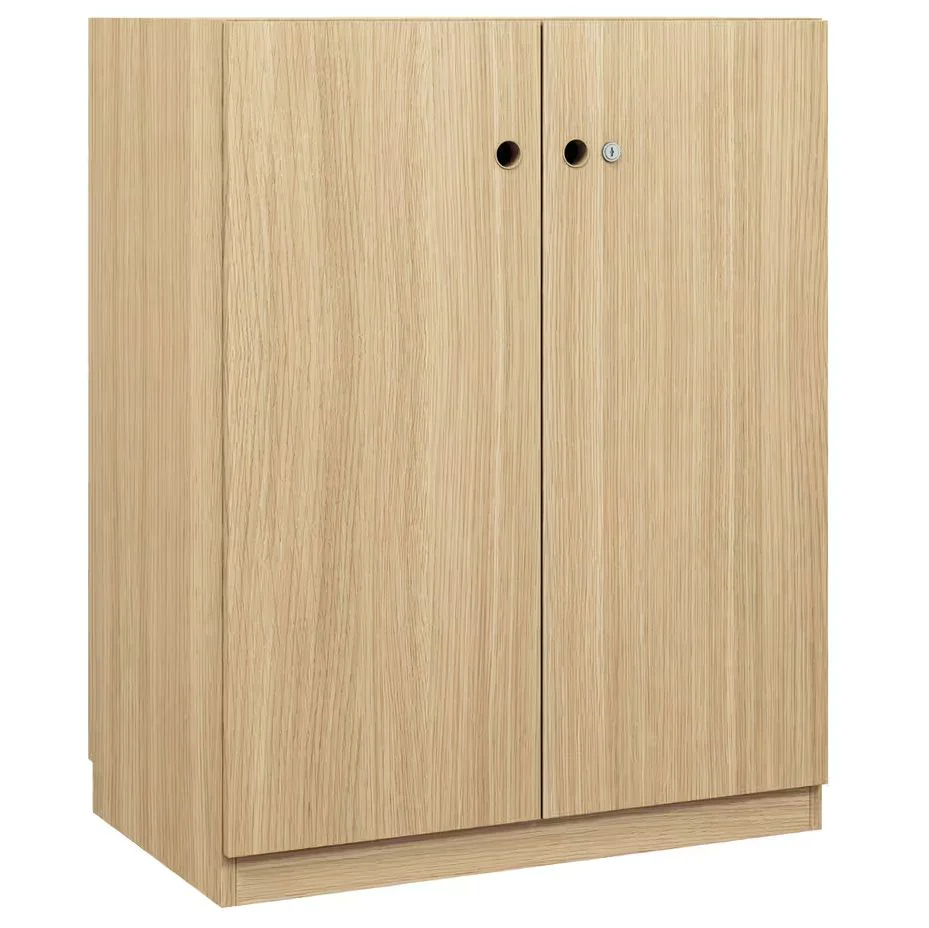 Flügeltürenschrank Pren 2,5 OH 2 Fachböden 80 cm breit - BIS-PNC08102S