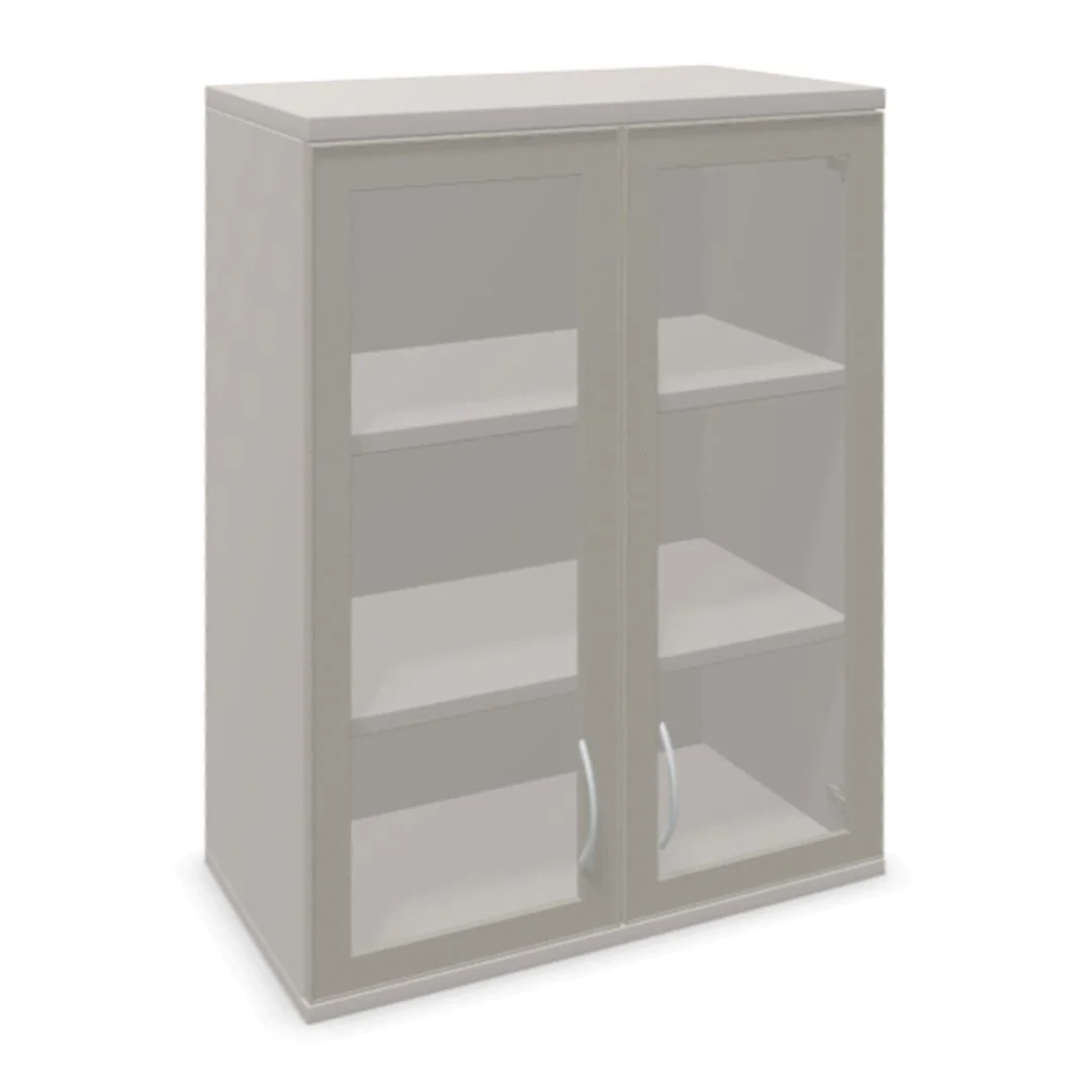Aktenschrank Aufsatz endless 3 OH Alurahmenglastür - FMB-1023307384