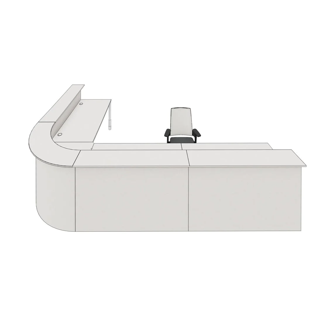 Empfangstresen Welcome Hamburg – Stellbeispiel 01, Variante 1/1 - FMB-WH-01-1