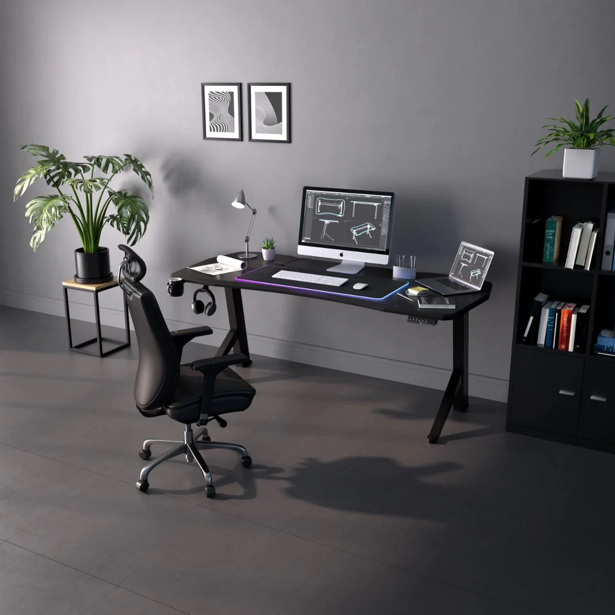 Höhenverstellbarer Gaming Schreibtisch - OLV-OL10X
