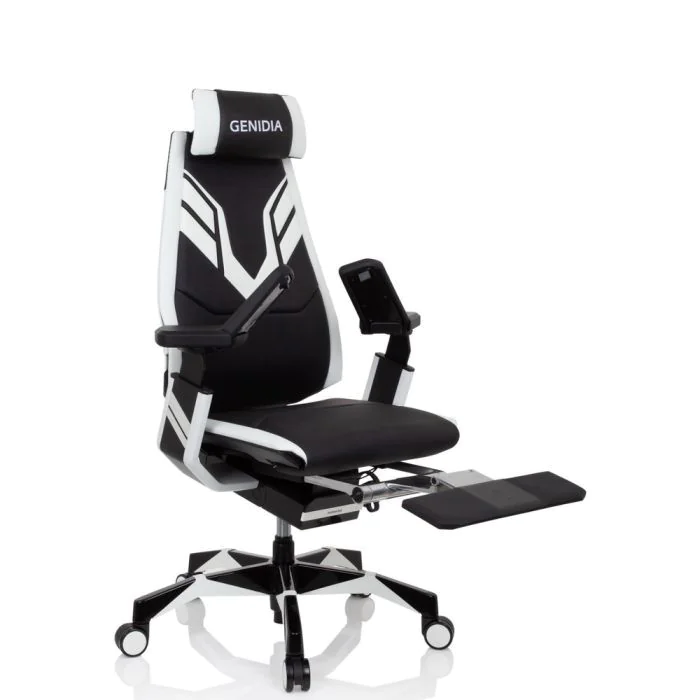 High End Gamingstuhl GENIDIA ELITE PRO schwarz/weiß - HJH-652414