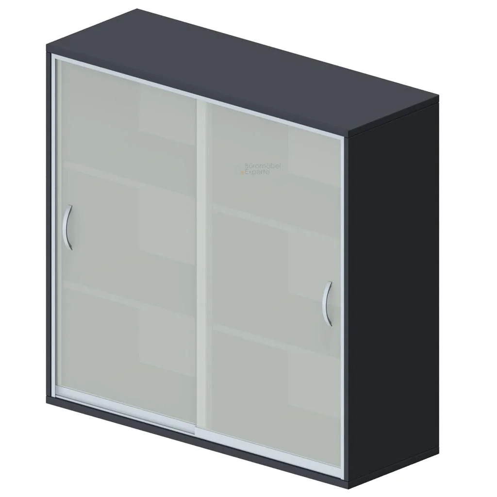Schiebetürenschrank Pro 3 OH mit Mittelwand - Glas von Geramöbel - Produktbild 8 von 14