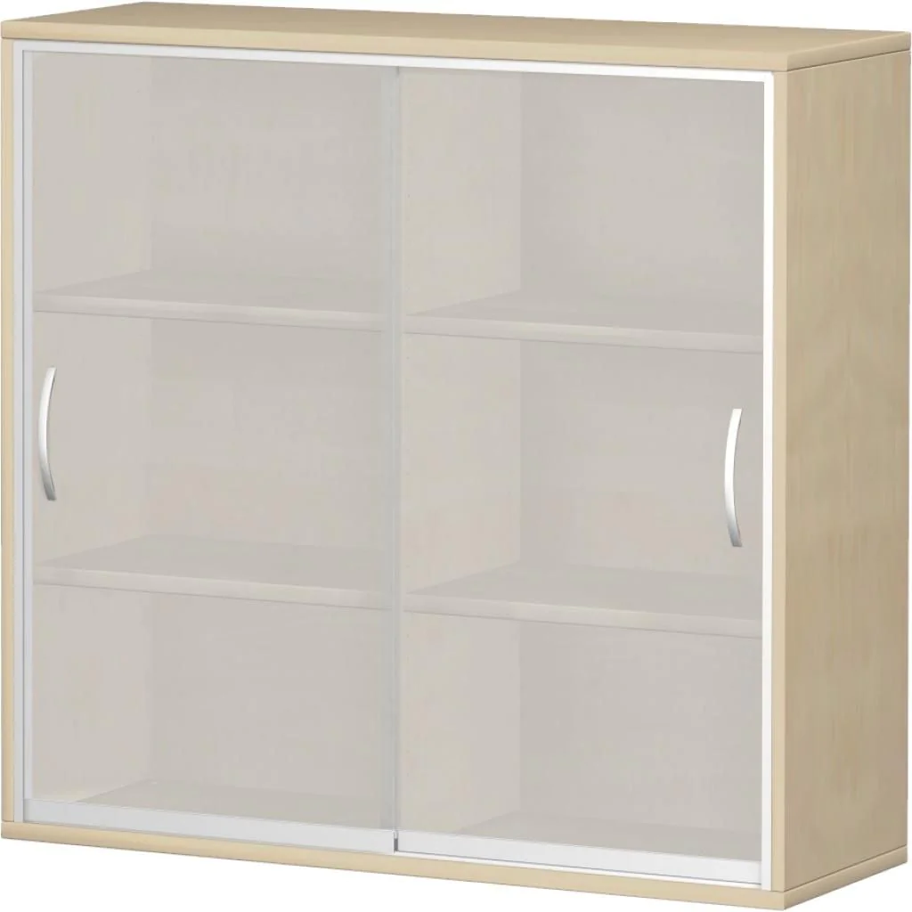Schiebetürenschrank Pro 3 OH mit Mittelwand - Glas - GEM-X-10SG31X
