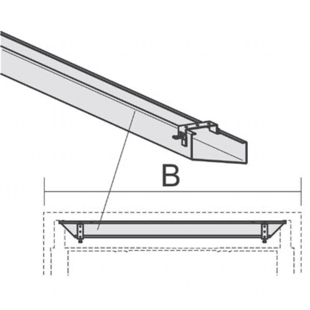 Kabelkanal abklappbar Elektro Pro - Silber von Geramöbel - Produktbild 1 von 7