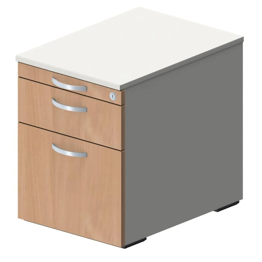 Rollcontainer 2SHR - T 60 cm von Geramöbel - Produktbild 9 von 15