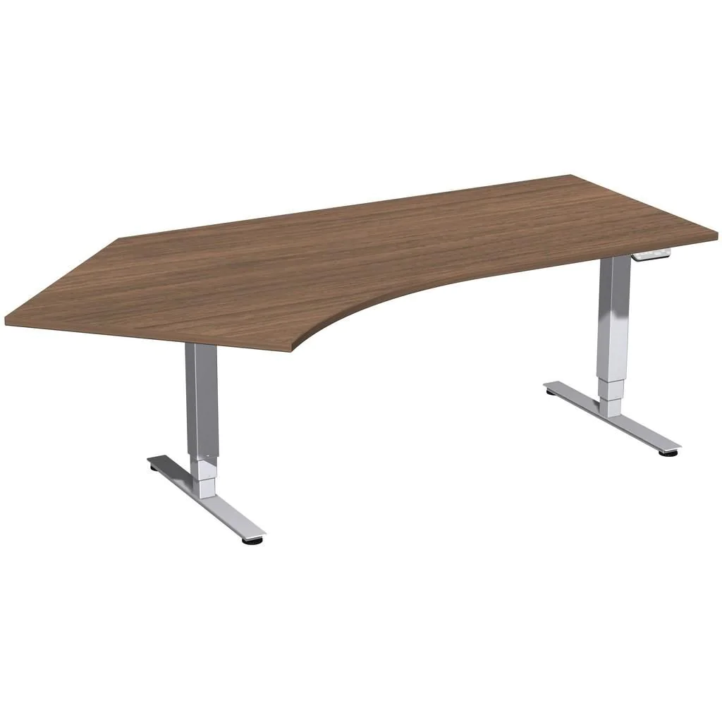 Höhenverstellbarer Schreibtisch Elektro Pro+ Winkelform von Geramöbel - Produktbild 4 von 9