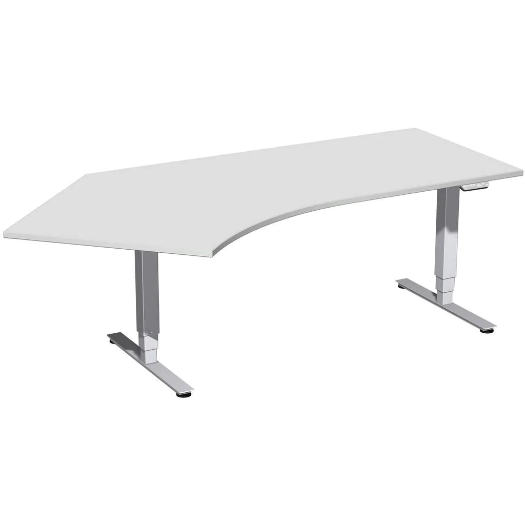 Höhenverstellbarer Schreibtisch Elektro Pro+ Winkelform von Geramöbel - Produktbild 5 von 9