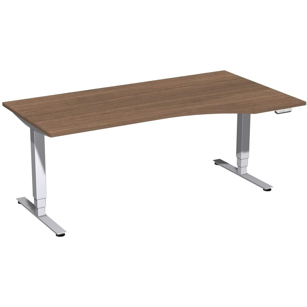 Höhenverstellbarer Schreibtisch Elektro Pro+ Freiform von Geramöbel - Produktbild 5 von 7