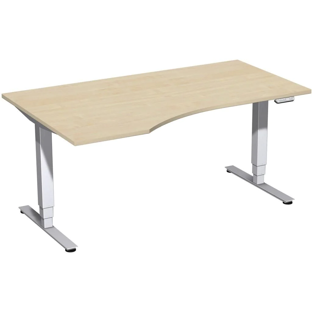 Höhenverstellbarer Schreibtisch Elektro Pro+ Freiform von Geramöbel - Produktbild 1 von 7