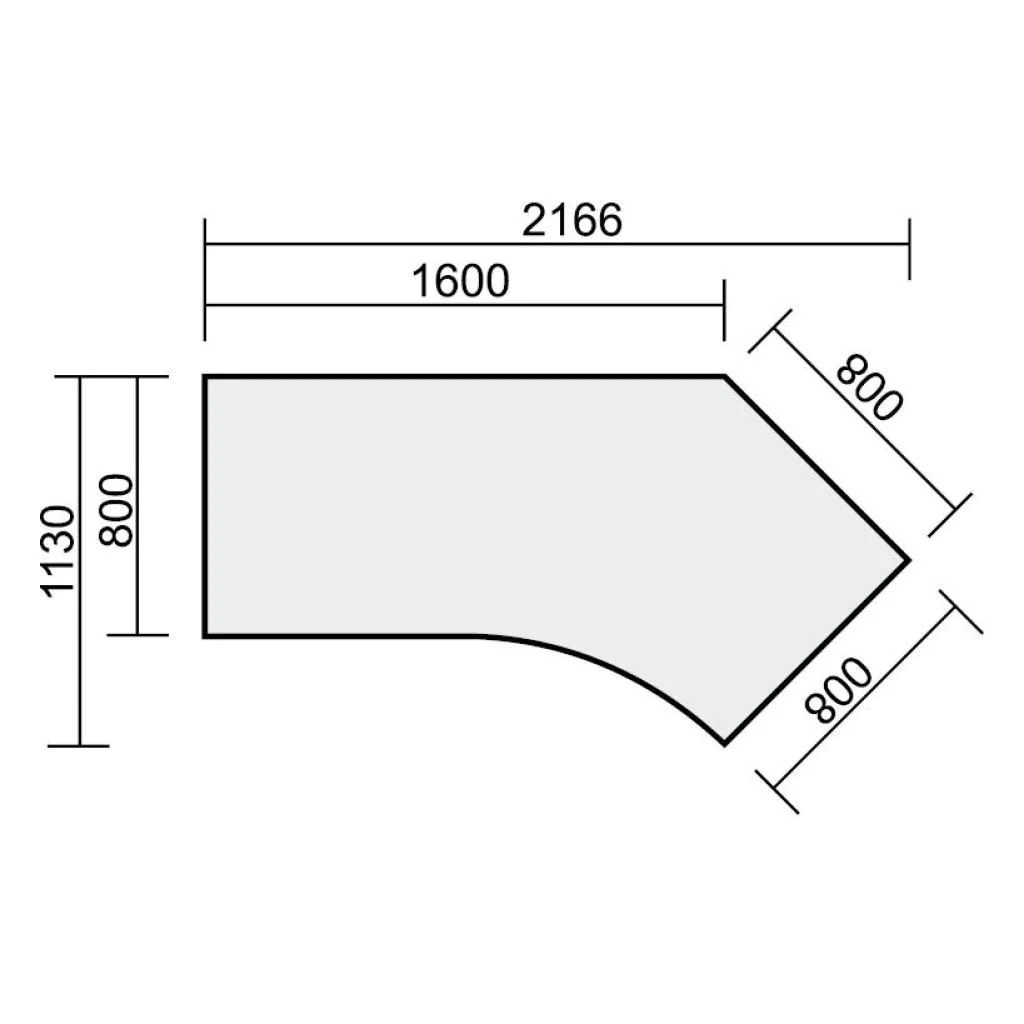 Schreibtisch C-Pro 135° von Geramöbel - Produktbild 10 von 17