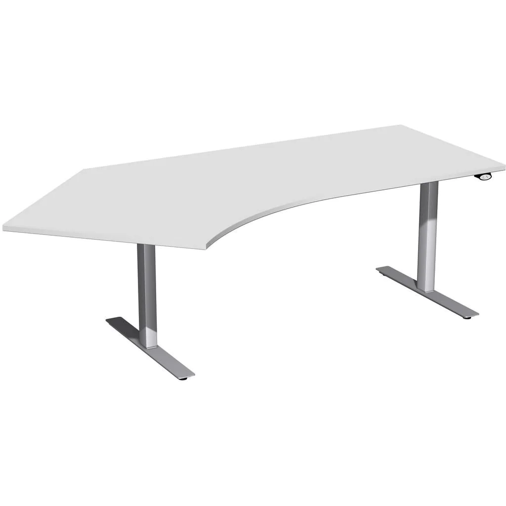 Höhenverstellbarer Schreibtisch Elektro Flex Winkelform von Geramöbel - Produktbild 4 von 9