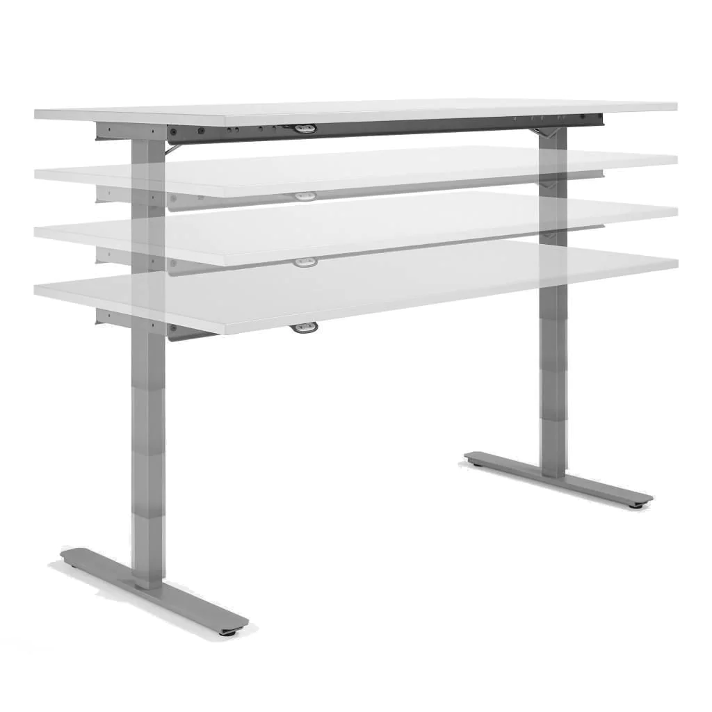 Höhenverstellbarer Schreibtisch Elektro Flex Rechteckform von Geramöbel - Produktbild 13 von 15