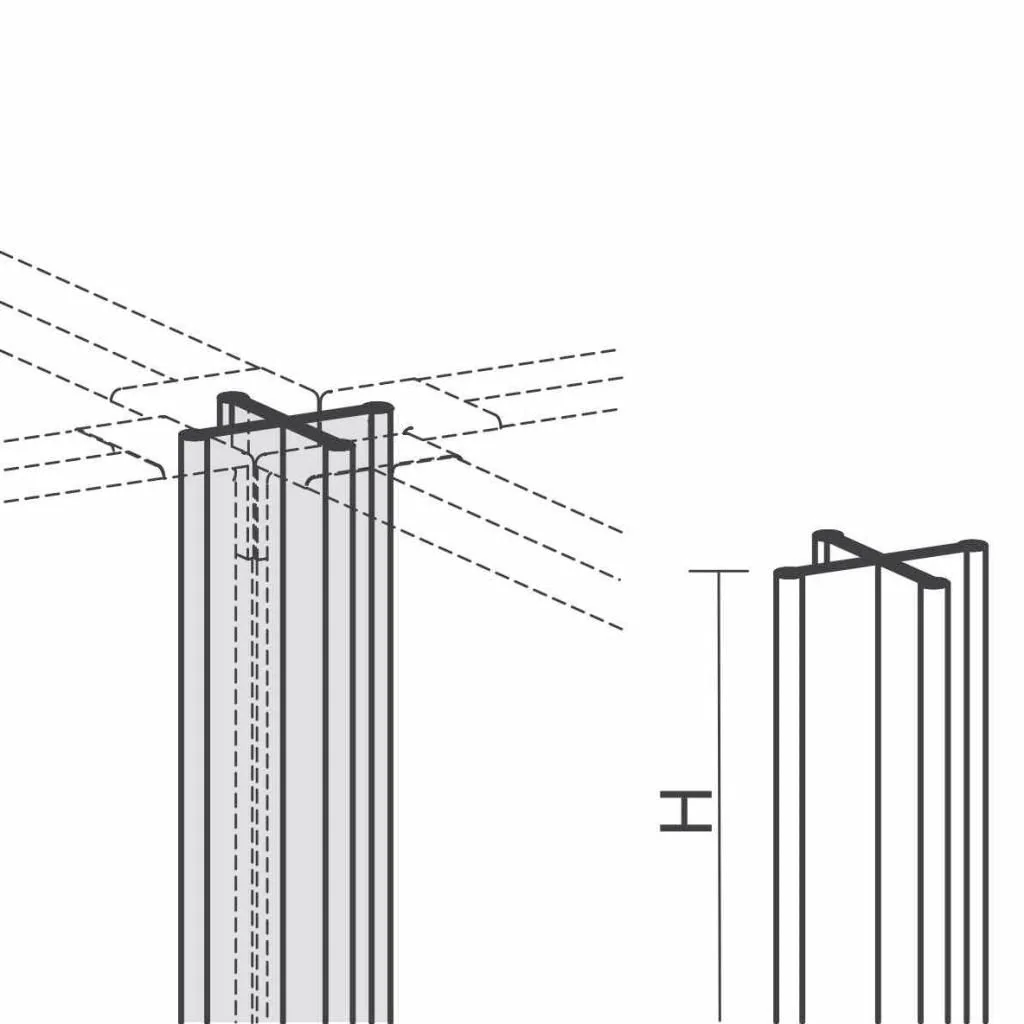 Winkelverbindung 4x90° - GEM-XW-80-ZBS27VXX