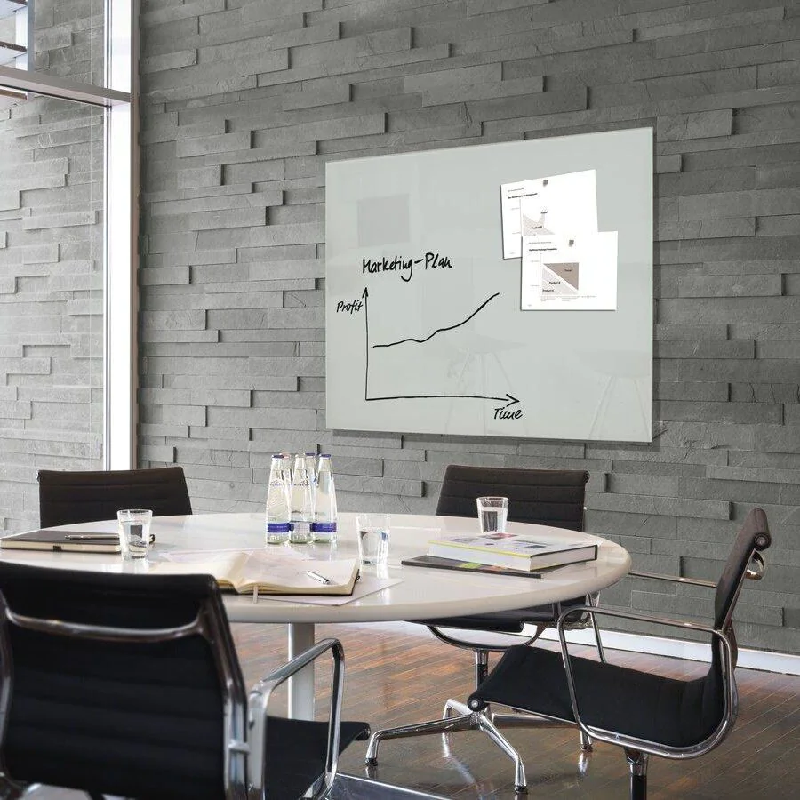 Glas-Whiteboard Artverum 120 x 90 x 1,8 cm - Grau von Sigel - Produktbild 1 von 7