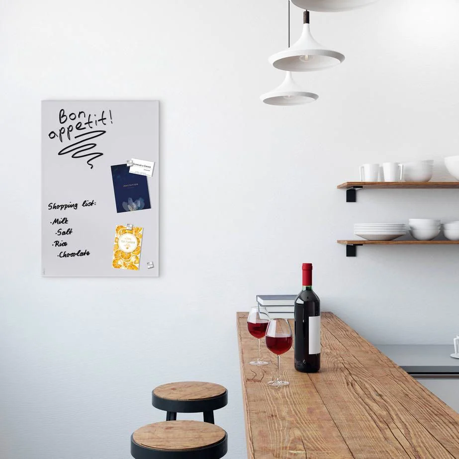 Glas-Magnettafel Artverum - Hellgrau matt von Sigel - Produktbild 4 von 7