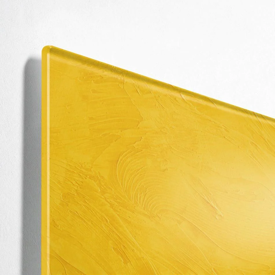 Glas-Magnettafel Artverum - Yellow Structure matt von Sigel - Produktbild 5 von 6