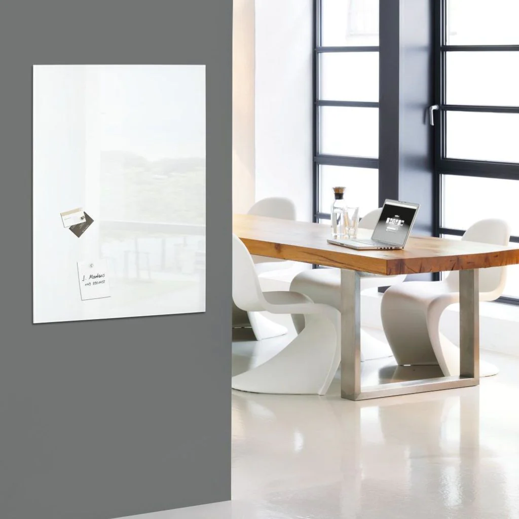 Glas-Magnettafel Artverum 78 x 48 x 1,5 cm - Super-Weiß von Sigel - Produktbild 2 von 7