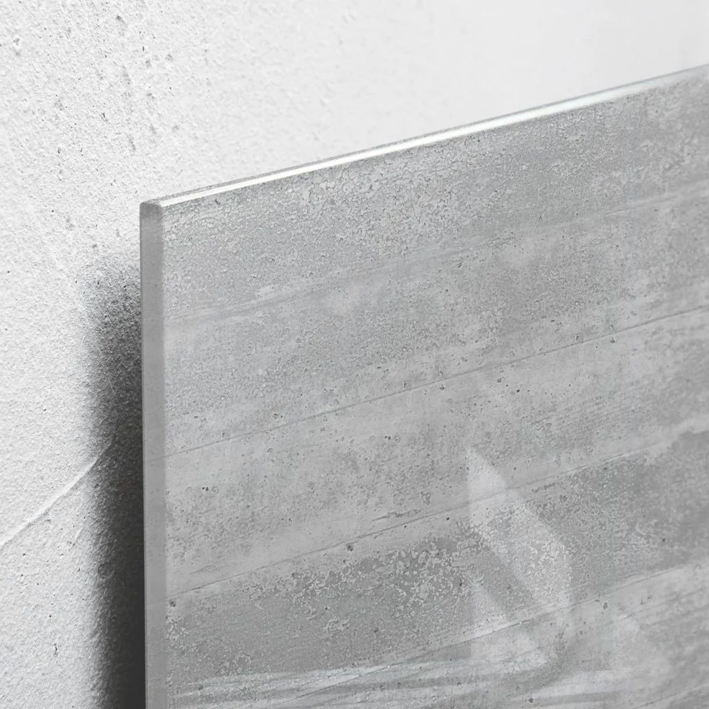 Glas-Magnettafel Artverum 91 x 46 x 1,5 cm - Sichtbeton von Sigel - Produktbild 6 von 7