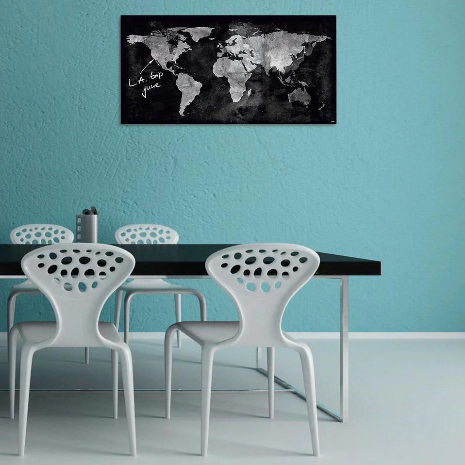 Glas-Magnettafel Artverum 91 x 46 x 1,5 cm - World-Map von Sigel - Produktbild 2 von 6