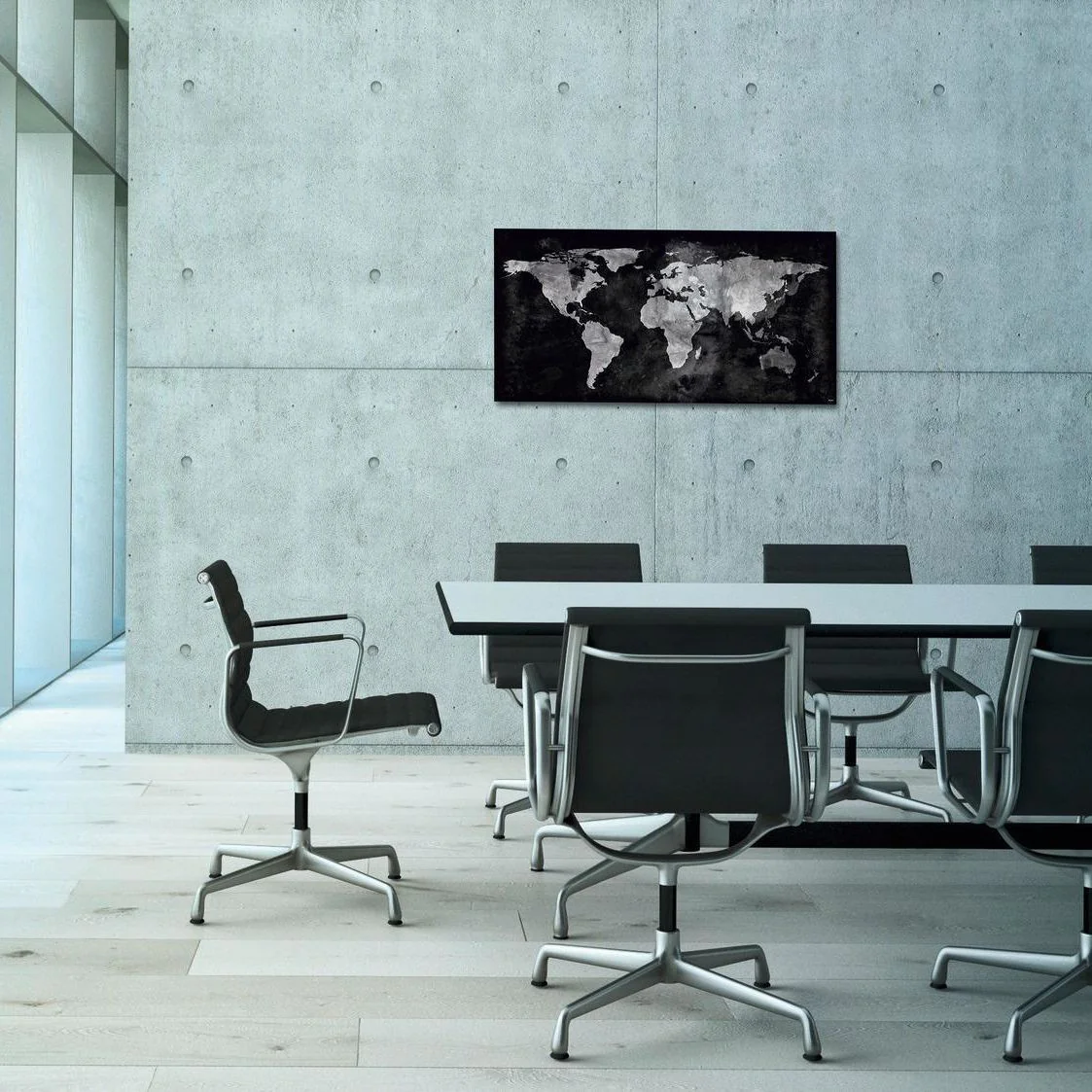 Glas-Magnettafel Artverum 91 x 46 x 1,5 cm - World-Map - SIG-GL270