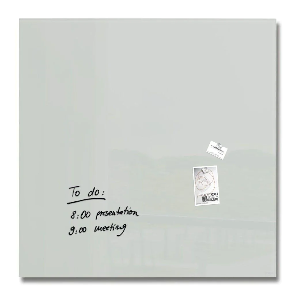 Glas-Whiteboard Artverum 100 x 100 x 1,8 cm - Grau von Sigel - Produktbild 7 von 7