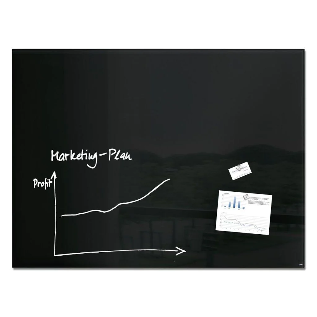 Glas-Whiteboard Artverum 120 x 90 x 1,8 cm - Schwarz von Sigel - Produktbild 8 von 8