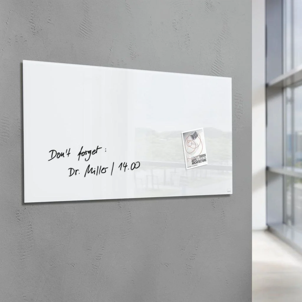Glas-Whiteboard Artverum 130 x 55 x 1,5 cm - Super-Weiß von Sigel - Produktbild 3 von 7