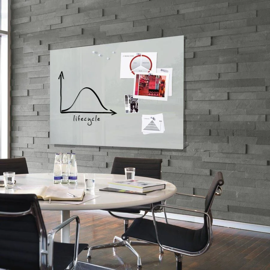 Glas-Whiteboard Artverum 150 x 100 x 1,8 cm - Grau von Sigel - Produktbild 1 von 7